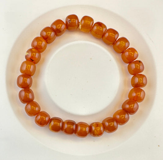 Jacee Natural Honey Amber [天然蜜蜡琥珀] Beaded Bracelet