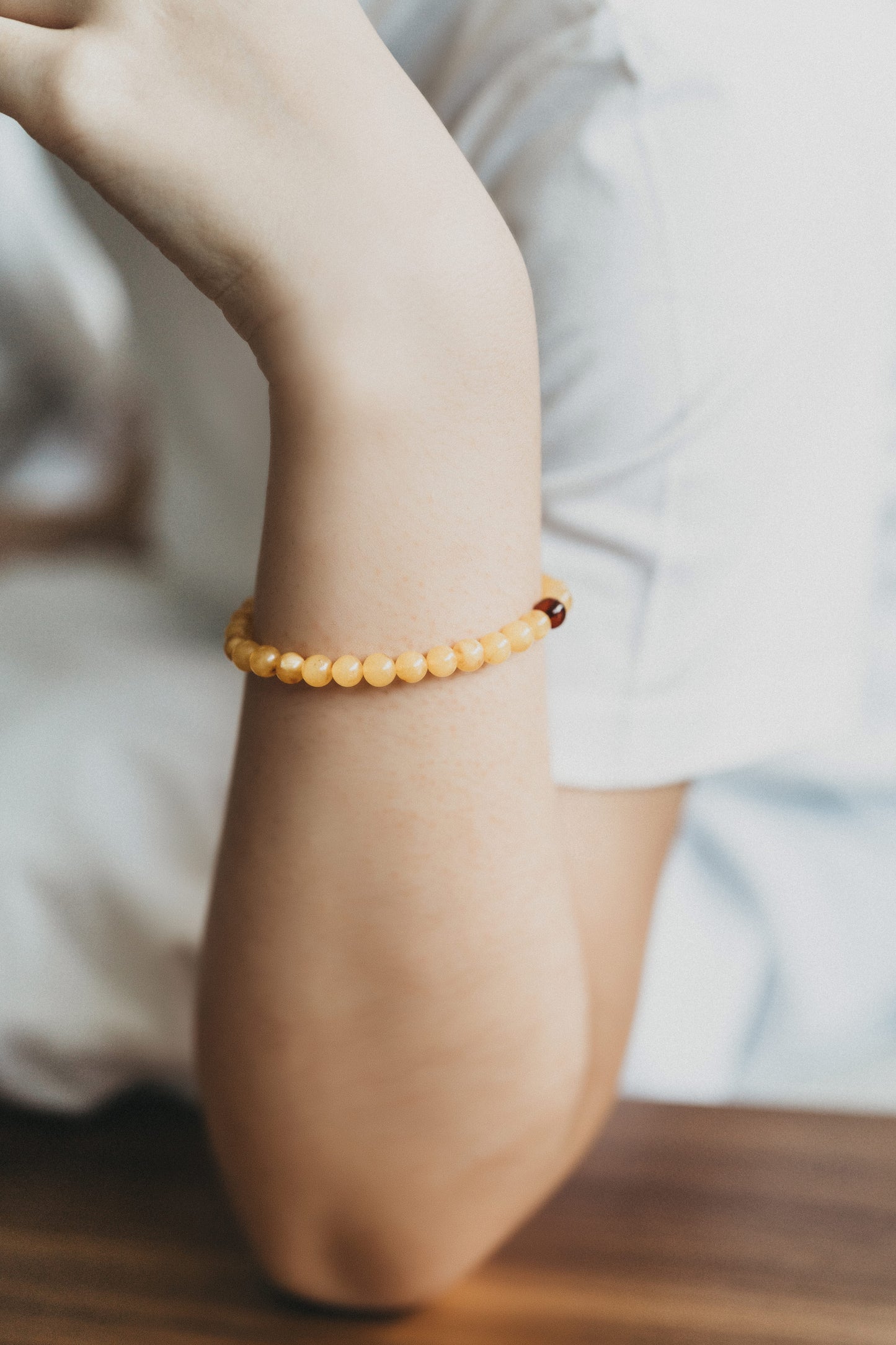 Jaiel Natural Honey Amber [天然蜜蜡琥珀] Beaded Bracelet