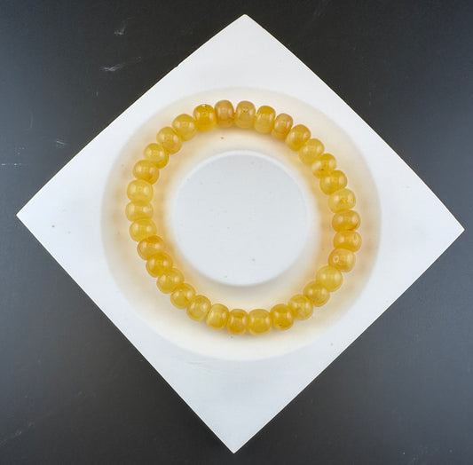 Jacie Natural Honey Amber [天然蜜蜡琥珀] Beaded Bracelet