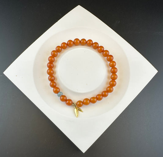 Jaire Natural Honey Amber [天然蜜蜡琥珀] Beaded Bracelet