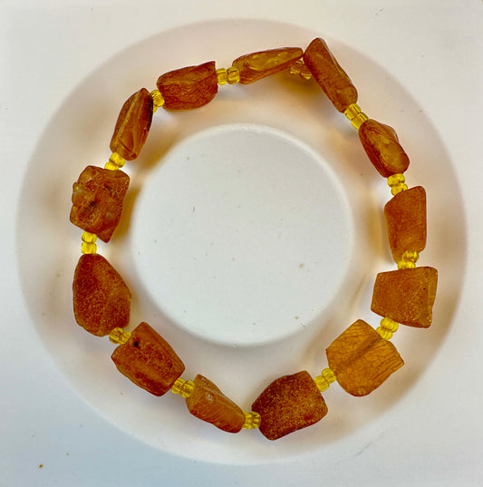Jaiya Natural Honey Amber (Raw) [天然蜜蜡琥珀] Bracelet