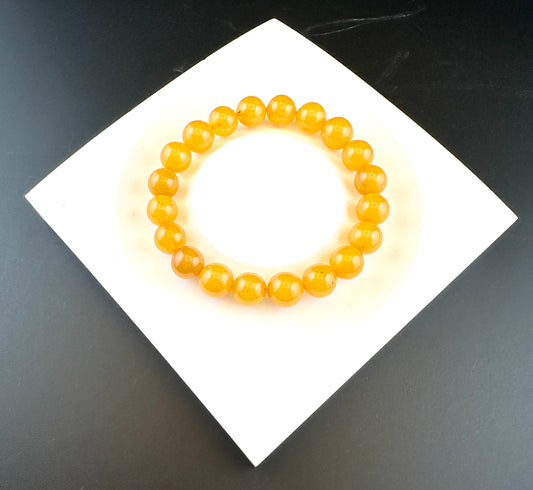 Jada Natural Honey Amber [天然蜜蜡琥珀] Beaded Bracelet