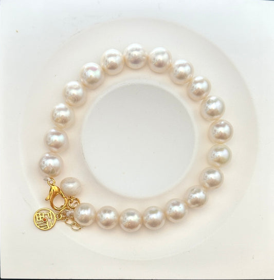 Nala Natural Pearl Beaded Bracelet