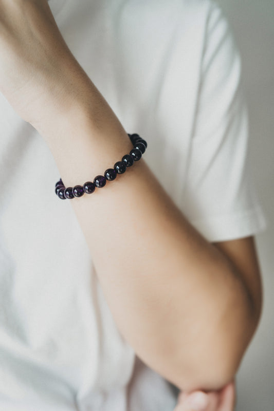 Ryana Amethyst [紫水晶] Beaded Bracelet