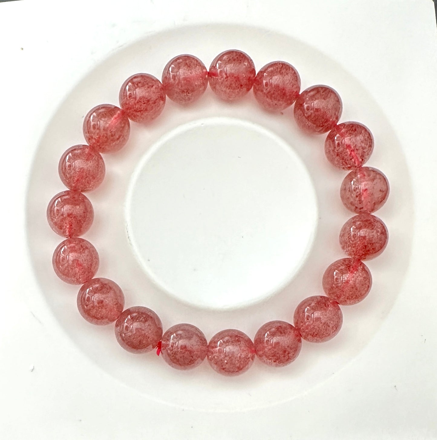 Rae Strawberry Quartz [草莓晶] Beaded Bracelet