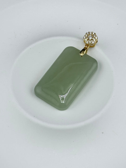 Tanzi Hetian Jade [和田玉] Pendant with necklace