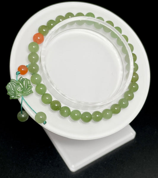 Taleah Hetian Jade [和田玉] Beaded Bracelet